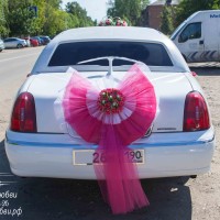 оформление машины сзади на свадьбу